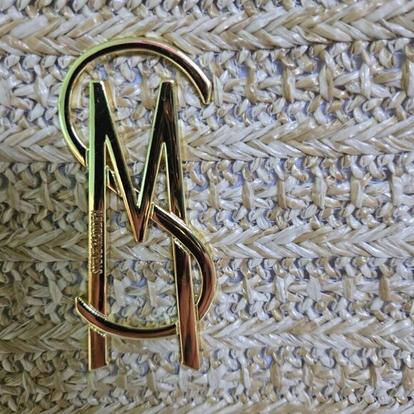 Steve Madden BTeena Limited Edition Straw Woven Vegan Leather Crossbody Bag - Picture 5 of 10